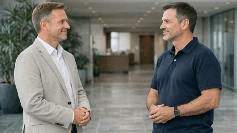 Woran du merkst, dass ein Gespräch höflich wirkt, aber kaum offen ist