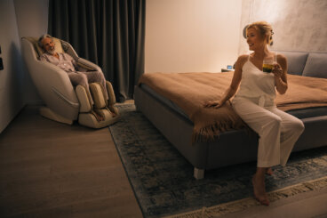 Wie hilft die Massage dabei, einzuschlafen und den Tag ruhiger ausklingen zu lassen?