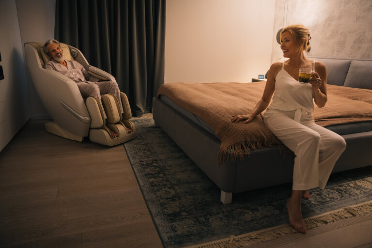 Wie hilft die Massage dabei, einzuschlafen und den Tag ruhiger ausklingen zu lassen?